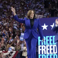 Harris packs the Wisconsin arena that hosted RNC while the Obamas prepare to address DNC in Chicago