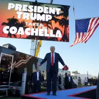 Donald Trump holds a rally in California, a state he's almost certain to lose