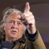 Steve Bannon spends his first day out of prison on the airwaves stumping for Trump