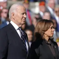 Biden and Harris are appearing together for the first time since she lost the election to Trump