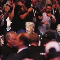 Trump attends UFC championship fight in New Jersey, taking a break from Musk feud for cage fights