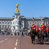 Edmonton-based ceremonial mounted army troop guarding London