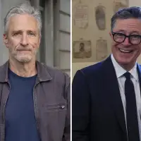 The Paramount comics, Colbert and Stewart, are sharp critics of the '60 Minutes' deal