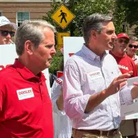 Kemp endorses Derek Dooley for Georgia Senate seat and says an outsider can beat Democrat Jon Ossoff