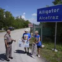 Appeals court panel stops order to wind down operations at 'Alligator Alcatraz' in Everglades