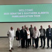 Travelog of six senators in southern Alberta: a study tour, and learning new things!