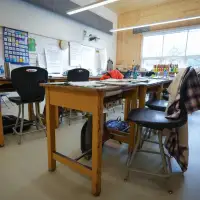 Dozens of Alberta students play hooky, rally for teachers as strike deadline looms