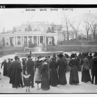 Historical photos of the White House's East Wing