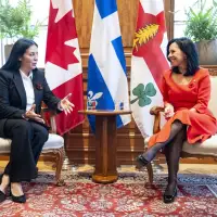 Montreal Mayor Valerie Plante sends message against cynicism as she meets successor