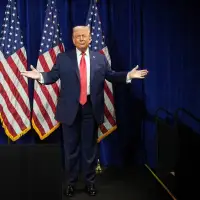 Trump tries to rally House GOP but meanders along the way as the party's majority narrows