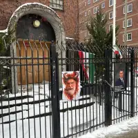 Police say person arrested following anti-regime protest at Iran's empty embassy