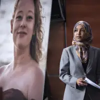 Man tackled to ground after spraying unknown substance on Rep. Ilhan Omar at Minneapolis town hall