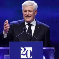 20 years after his first election win, Stephen Harper steps back into the spotlight