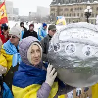 Ukraine Olympian's banned skeleton helmet a rallying symbol at Ottawa demonstration