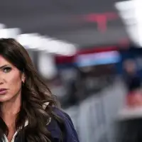 Photos of Kristi Noem, Trump's first Cabinet secretary to leave during his second term