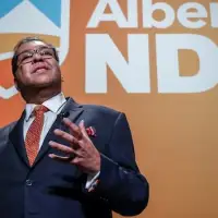 Alberta NDP not considering name change — for now — amid distance from federal party