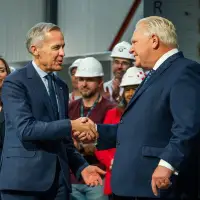 Doug Ford praises Mark Carney and appeals for a majority government ahead of byelections