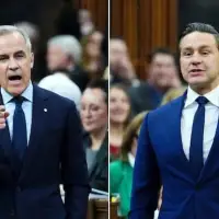 Class is in session? Carney, Poilievre trade education-themed jabs while debating fuel taxes