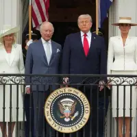 Trump and Charles greet each other warmly as the king begins a day of diplomacy in Washington