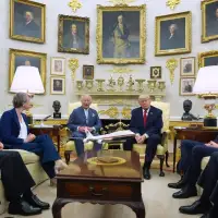 Trump and Charles greet each other warmly and meet in Oval Office on a day of diplomacy for the king