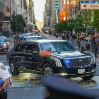Donald Trump arrives at Game 3 of the NBA Finals, the 1st sitting US president to attend