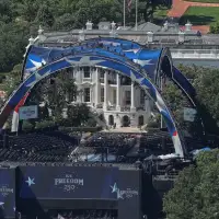 The Latest: Trump celebrates his 80th birthday with Iran deal and UFC cage fight at the White House