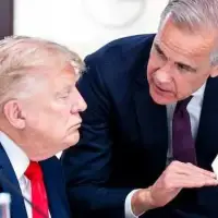 Hot mic moment at G7 catches Carney, Trump talking about Chinese EVs