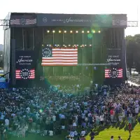 The Latest: Crowd gathers on the National Mall to hear Trump rally for America 250 kickoff