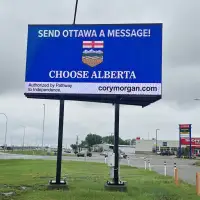 'Turned into a symbol': Taber billboard focal point for Alberta separatist rally