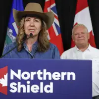 Premiers Smith, Ford unveil proposed west-east oil pipeline route
