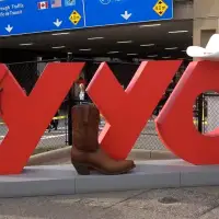 Stampede pancake breakfast for hungry travellers, staff at Calgary airport
