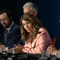 As referendum nears, Danielle Smith avoids separation talk in Alberta Day address