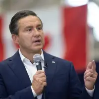 Poilievre takes great pains to avoid cameras, questions as caucus retreat wraps up