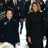 Melania Trump hosts China's first lady for an outing that is watched for diplomacy and style