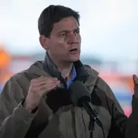 B.C.'s Eby promises relief at gas pumps, while Conservative Doerkson praises pipeline