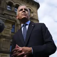 Carney warns of tough times ahead in national address as retaliatory tariffs begin