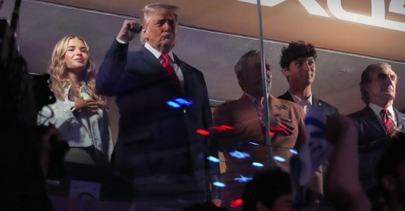 Donald Trump booed by the crowd during the anthem prior to Game 3 of...